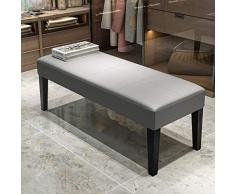 FCSFSF Minimalista Moderno Dormitorio Cama Taburete Banco de Zapatos Rectangular en la Puerta Banco Largo Sofá Taburete Gris, Tamaño: 40 * 40 * 40/60 / 80/90 / 100cm. (Tamaño: 60 * 40 * 40cm)