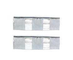 SOHFA - Juego de 2 cómodas para debajo de la cama de fieltro transpirable para fundas, ropa o mantas, 2 x 90 x 50 x 25 cm, contenido: 225 L