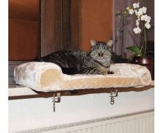 Kerbl Cama para ventana 55 x 35 cm beige, ajuste variable