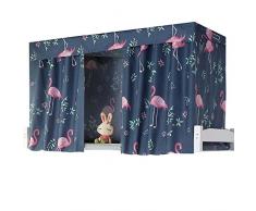 Fancy Pumpkin Cama con Dosel Elegante Cortinas Cama con litera Dormitorio de Estudiante Tela de sombreado para Cama Individual, C-23