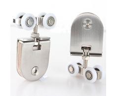 Rueda de Puerta Corredera armario ruedas de nailon para colgar piezas de rueda puerta rodillos puerta Hardware