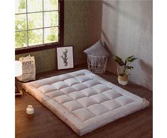 HM&DX Plegable Colchón Suelo Tatami, Grueso Acolchado Suave Antiescaras Colchón futon Dormir Mat para Dormitorio Alcoba -Gris 90x200cm(35x79inch)
