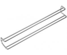 Wenko Porta Corbatas Y Cinturones, Cromo, Plata Brillante, 36 x 5 x 4.5 cm