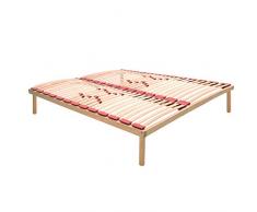 RM somier ortopédico Fijo de láminas de madera de haya con Amortiguadores PURO y reguladores de rigidez dorsal 180_x_200_cm