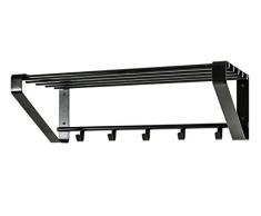 Haku Möbel Armario de Pared 32502, Metal, Negro, 30 x 65 x 20 cm