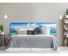 Cabecero Cama PVC Impresión Digital Agua Cristalina 200 x 60 cm | Disponible en Varias Medidas | Cabecero Ligero, Elegante, Resistente y Económico