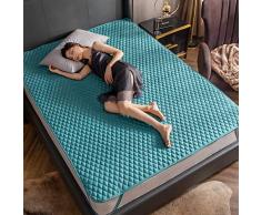 HOMRanger Esponja Japonesa Tatami Colchón Futón,Transpirable No-Slip Design Folding Roll Up Colchón para Los Dormitorios De Invitados-Verde 150x190cm(59150x190cm(59x75inch) x75inch)