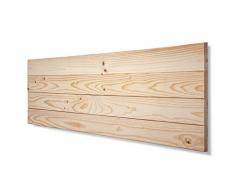 SERMAHOME Cabeceros de Cama 135 cm Cabecero de Madera Natural de Pino Medida: 145x44 cm