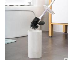 Cepillo para inodoro, Juego de cepillos para inodoro de estilo nórdico, Cabezal de cepillo para cabello blando, No es fácil perder pelo, Base de plástico, Buen agarre, Cepillo grande para limpiar el inodoro, Cepillo pequeño