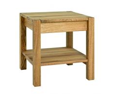 Haku Möbel Mesa Auxiliar, Roble aceitado 43 x 43 x 45