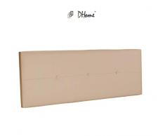 DHOME Cabecero de Polipiel o Tela AQUALINE Pro cabeceros Cabezal tapizado Cama Polipiel Beige, 160cm (Camas 150/160)