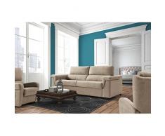 SHIITO Sofá Cama con Sistema de Apertura Italiano tapizado en Color Beige