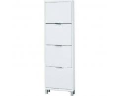 Blanco Mueble Zapatero Nilo 4ab Blanco