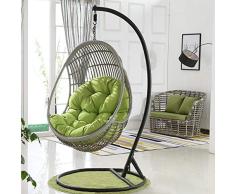 MondayUp El Columpio Cesta Colgante del Amortiguador de Asiento, Impermeable Espesar Colgantes de Huevo Hamaca Silla de ratón para jardín del Patio, Color Multi para Elegir (no Incluido Presents