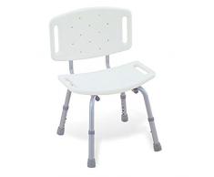 Silla de Baño Alumino C/ Respaldo-Unidad