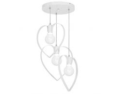 LOVE BLANC / Blanc 3 Lampara de techo colgante Lampara de arana