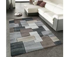 019 ALFOMBRA MODERNA DE SALON ALFOMBRA CON MARRONES Y CREMAS ALFOMBRA PARA HABITACION CREMA Y MARRONES ALFOMBRA DE TONOS GRISES - 019-MARBELLA 19A - Alfombra Estilo Moderno -