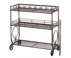 Vanra Especiero Cocina Encimera Soporte tarros de especias de almacenamiento Organizador Estante Rack Negro, acero, negro, 3 Tier with Paper Towel Rack
