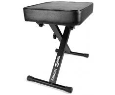 RockJam Premium Teclado acolchado ajustable, Banco y taburete de piano