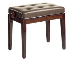 Stagg 25010268 PB43 WNP SBR - Banco de piano (vinilo y madera de nogal), color marrón