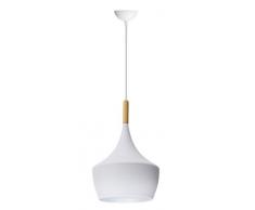 Lámpara Iluminación colgante moderna nordica Rosca E27 para el Restaurante Dormitorio Sala de Estudio Loft Pasillo 25 cm diámetro color blanco forma gota