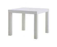 Ikea Lack - Mesa auxiliar, 55 x 55 cm, color blanco