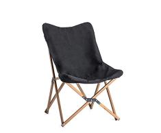 KQP Práctica Silla Plegable Silla de aleación de Aluminio de Soporte Robusto de Picnic Plegable Oxford Ultra-Light Silla de Tijera (Color : Black, Size : One Size)