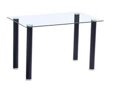 Mobelcenter - Mesa Comedor Cristal Transparente - 140x75cm (0856)