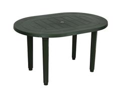 Mesa Oval Verde Oscuro