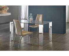 Schuller - Mesas de Comedor Modernas - Malibu Acero 140