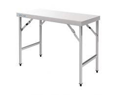 Mesa plegable de acero inoxidable Vogue CB905