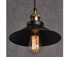 Retro Vintage Colgante de Luz - E27 Industrial Metal Pantallas de Iluminación Clásico Edison Decorativa Iluminación, Moderna Lámpara de Techo para Loft Restaurante Coffee Bar
