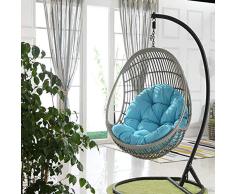 SunniY Columpio Cesta Colgante del Amortiguador de Asiento, Espesar Colgantes de Huevo Hammock Chair Pads Cojín Cesta para Patio Jardín(Nota: Solo Hay un cojín, no Hay Columpio)