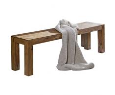 WOHNLING de Madera Maciza de Sheesham de Comedor Banco de Madera con diseño de 120 x 35 cm