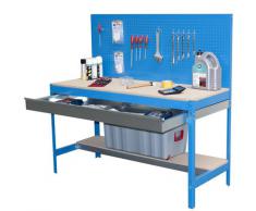 BANCO DE TRABAJO BT-2 1200 azul/madera cajon metalico ,Simonrack