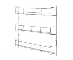 Bluelliant Especiero De Cocina Organizador para Especias Estanteria para Armario Almacenaje Estante De Pared (3 Niveles)