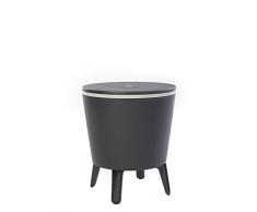 Keter Cafe de y Lounge Mesa, Cool Bar, Gris/Blanco, 49,5 x 49,5 x 84,5 cm, 17186745
