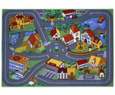 Associated Weavers Alfombra con diseño Quiet Town, Acrílico, Gris y Verde, 100 x 130 cm