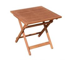 Eucalipto Jardín Mesa – 50 x 50 cm – Mesa plegable bistro mesa de cerveza mesa de jardín mesa de madera