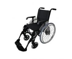 Forta fabricaciones - Silla de ruedas de aluminio FORTA Basic - 38 cm, Basic Rojo, 300 mm