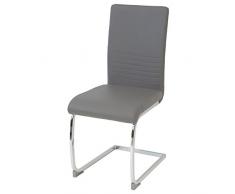 Albatros Silla Cantilever BURANO Set de 4 sillas Gris, SGS Probado