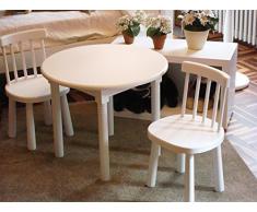 Greca Silla Infantil Lacada Blanca. Modelo Turín. Medidas (Ancho/Fondo/Alto): 32 * 31 * 54 cms.