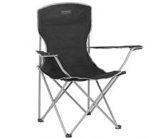 Highlander Traquair Folding Chair - Silla de camping, color negro