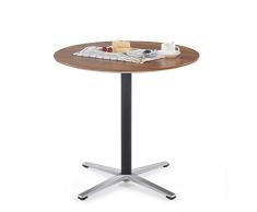 Sunon - Mesa redonda de 80 cm de diámetro, para cocina, cafetería, bar 80 Dia x 75 cm Manzana Roja