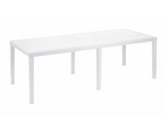 Ipae-progarden - Mesa de jardín Extensible de Polipropileno – Modelo Queen