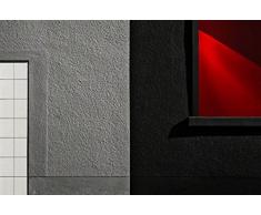 Cuadro en lienzo: Gilbert Claes "vitrina red black" - Impresión artística de alta calidad, lienzo en bastidor, 95x65 cm