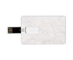 64GB Forma de tarjeta de crédito de unidades flash USB Mármol Estilo de tarjeta de banco de Memory Stick Resumen Granito Grietas Patrón de formación de piedra Venas de mina Estilo cerámico Imagen artí
