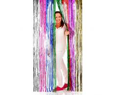 Cortina Iridiscente Multicolor Arco Iris Lametta 2 x 1 m Decoración Fiestas Discoteca