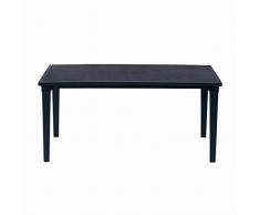 Keter - Mesa de comedor exterior Futura de hasta 6 plazas, Color grafito