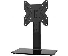 Soporte de TV Giratorio Universal/Base de Mesa Soporte de TV para televisores de 19 a 39 Pulgadas con Giratorio de 90 Grados, Altura Ajustable de 4 Niveles,Capacidad hasta 45kgs